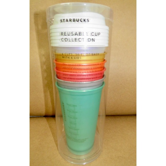 Starbucks Limited Collection - 6 pk. Shimmery Reusable Cups - Picture 1 of 3